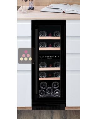 Dual temperature built-in wine cabinet for service La SOMMELIERE