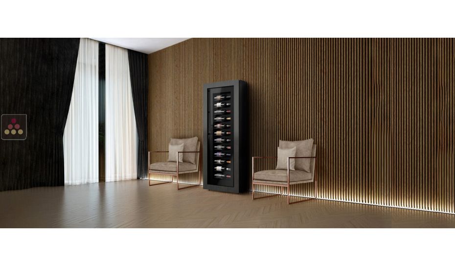 Refrigerated wine frame display for 12 bottles