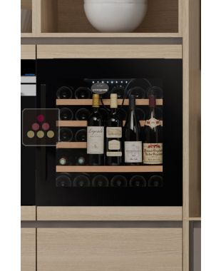 Single temperature built in wine service cabinet with integrated vaccum pump  AVINTAGE