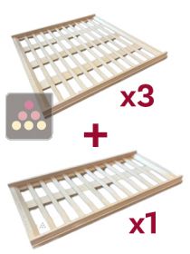 Set of 3 storage shelves + 1 half shelf CLIMADIFF