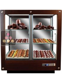 3-sided refrigerated display cabinet for chocolate storage CALICE DESIGN