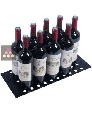 Perforated metallic stand for vertical bottle storage AVINTAGE