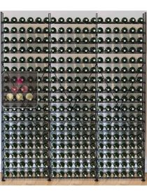 Modular metallic storage units for 252 bottles ARCHITECTURE INTERIEURE DU VIN