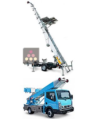 Freight elevator rental for exterior delivery Ma Cave à Vin