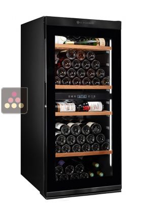 Connected 2 temperature wine cabinet for service and storage 