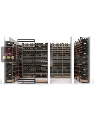 Arrangement of 1640 bottle cellars - Specific manufacturing - Essentiel System ARCHITECTURE INTERIEURE DU VIN