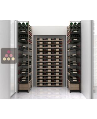 Arrangement of 300 bottle cellars - Specific manufacturing - Essentiel System - Skin collection ARCHITECTURE INTERIEURE DU VIN