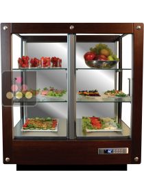 3-sided refrigerated display cabinet for fresh products and dishes  CALICE DESIGN