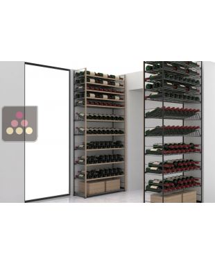 Arrangement of 174 bottle cellars - Specific manufacturing - Essentiel System - Skin collection ARCHITECTURE INTERIEURE DU VIN