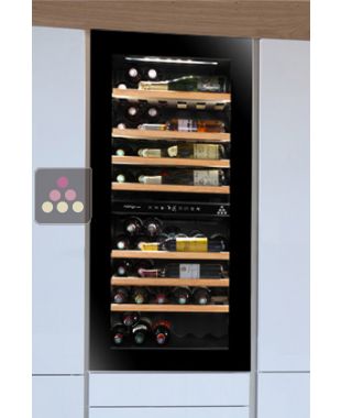 Full height self ventilated integrated wine cellar with 2 serving temperatures - Push/Pull opening AVINTAGE