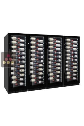 Combination of 4 Single temperature wine service or storage cabinets