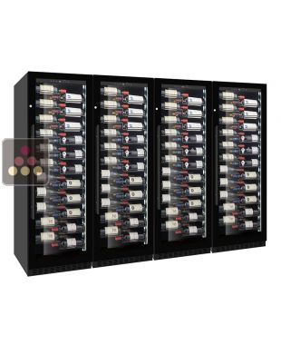 Combination of 4 Single temperature wine service or storage cabinets LE CHAI
