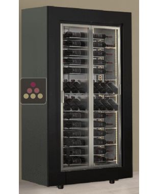 Professional multi-temperature wine display cabinet - Mixt equipment - Flat frame CALICE DESIGN