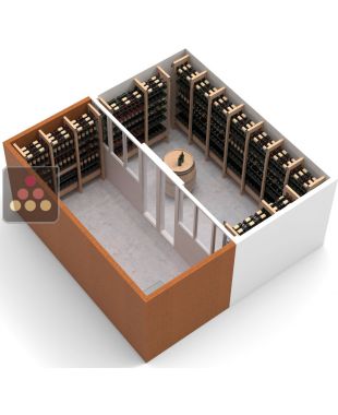 Arrangement of 1819 bottle cellars - Specific manufacturing - Wood System ARCHITECTURE INTERIEURE DU VIN