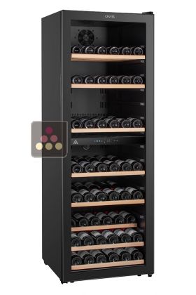 Dual temperature wine service cabinet
