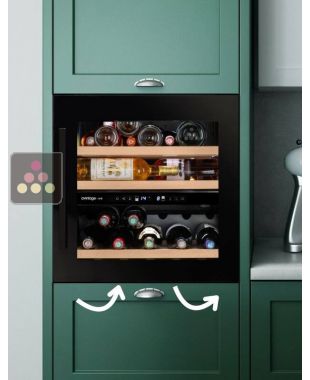 Dual temperature built in wine service cabinet AVINTAGE