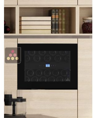 Self-ventilated column built-in double temperature wine cabinet for service LE CHAI