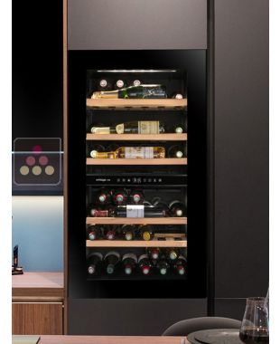 Dual temperature built in wine service cabinet self-ventilated - Push/Pull opening AVINTAGE