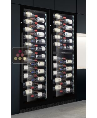 Built-in combined 3 Single temperature wine service or storage cabinets LE CHAI