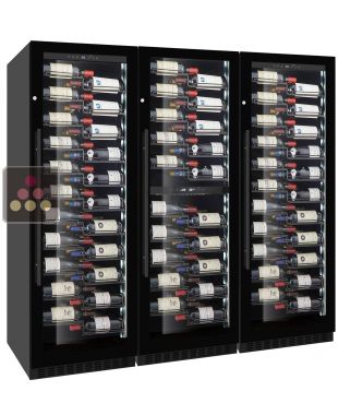 Combination of 3 wine service or storage cabinets - 4-temperatures LE CHAI