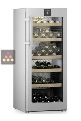 Dual temperature wine cabinet for ageing or service