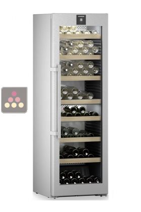 Dual temperature wine cabinet for ageing or service