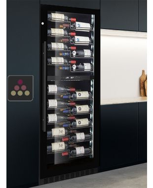 Built-in double temperature wine service or storage cabinet LE CHAI