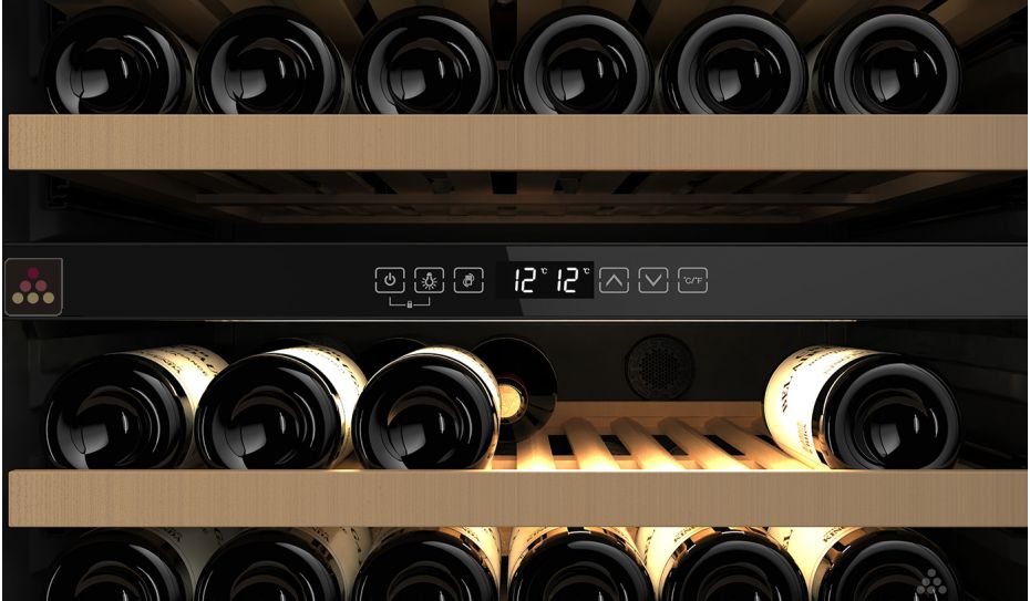 Multi-purpose dual temperature wine cabinet