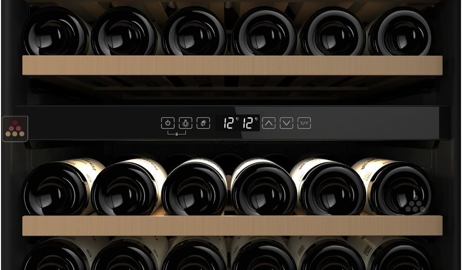 2 temperature wine service cabinet