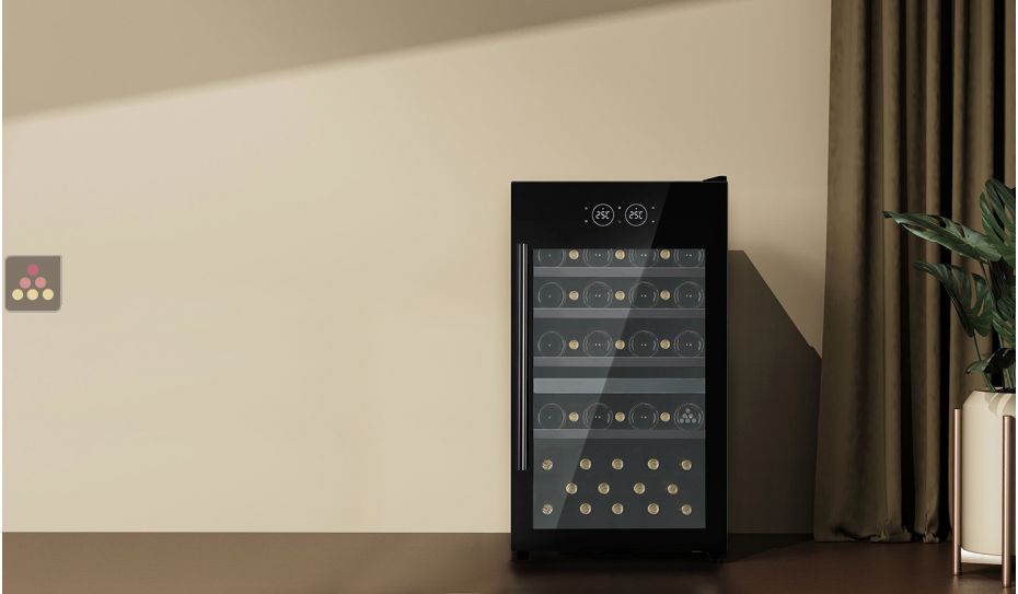 2 temperatures wine service cabinet