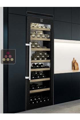 Built-in connected 2 temperature wine cabinet for ageing or service