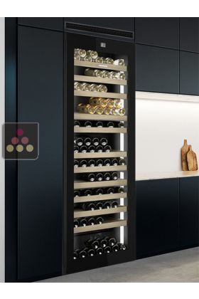 Built-in connected 3 temperature wine cabinet for ageing or service