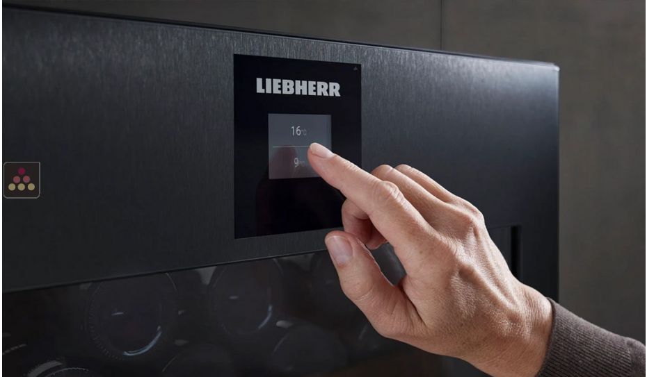 Built-in 2 temperature wine cabinet for ageing or service