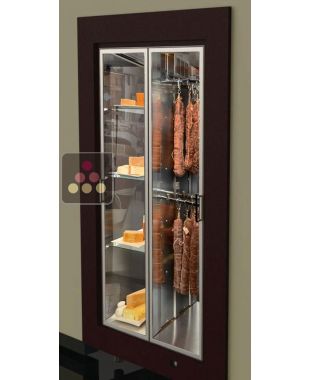 Professional built-in display cabinet for cured meat and cheese CALICE DESIGN