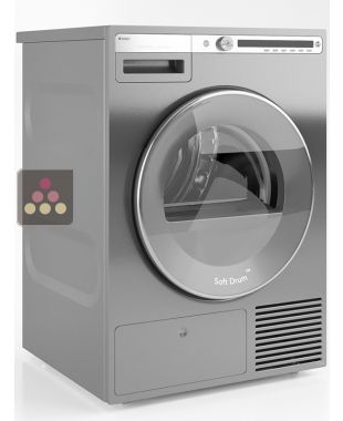 Logic heat pump tumble dryer - 8 Kg - Titanium - Freestanding ASKO