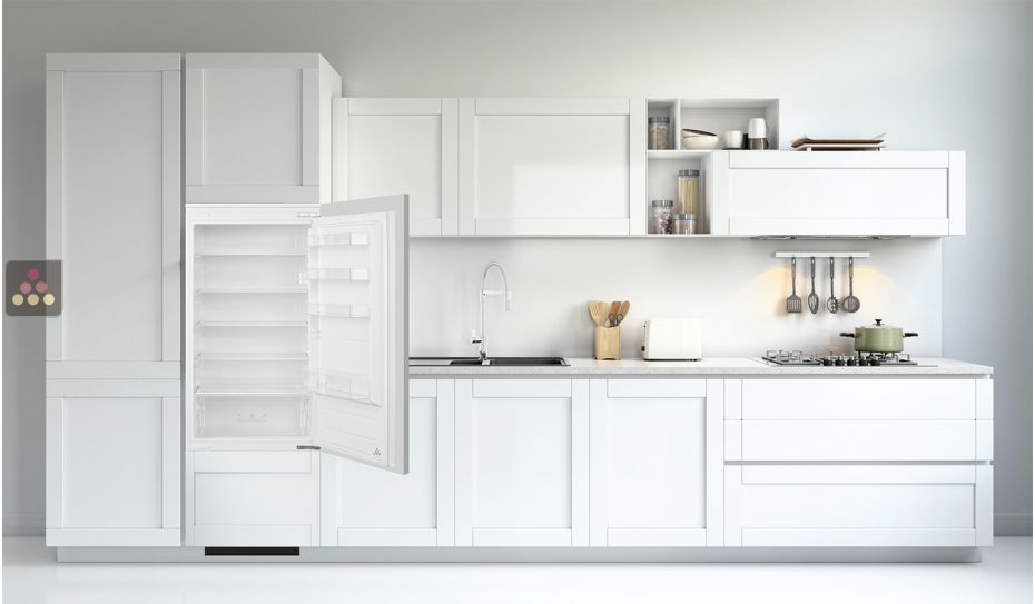 Built-in refrigerator with customizable front panels  - 205L