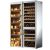 Combination of a mono-temperature wine cabinet and a cheese cabinet - Stainless steel cladding - Sliding shelves
