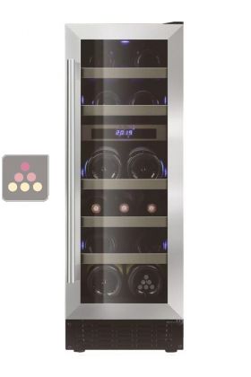 Dual temperature wine cabinet for service