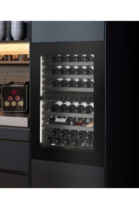 Dual temperature built in wine cabinet for service self-ventilated - Push-open door