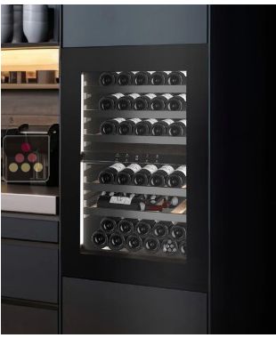 Dual temperature built in wine cabinet for service self-ventilated - Push-open door NESTOR M WINE