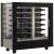Professional multi-temperature wine display cabinet - 3 glazed sides - Horizontal bottles - Wooden cladding