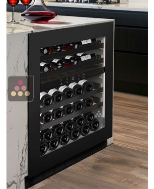 Dual temperature built in wine service cabinet - 72cm push-open Door NESTOR M WINE