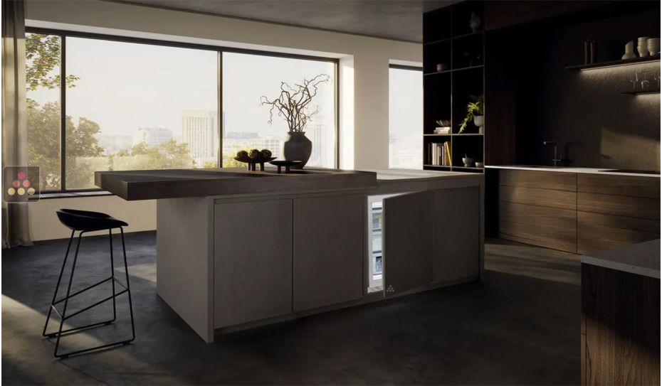 Mini Freezer : can be fitted under counter with decorative panel coverable - 87 Litres