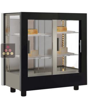 Refrigerated display cabinet for cheese presentation - Pro - 3 glazed sides - Interchangeable cover CALICE DESIGN