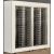 Combination of two wine display cabinets - Pro - 1 glazed side - Horizontal bottles - Flat frame