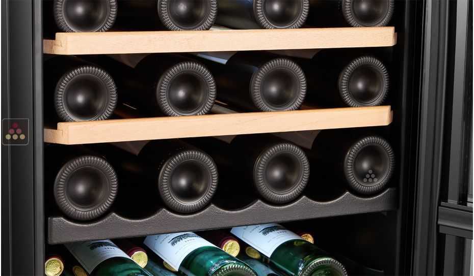 2 temperature wine cabinet for service 