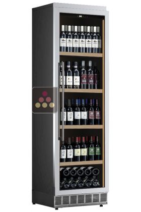 Wine service or preservation cabinet - Stainless steel cladding - Vertical bottles