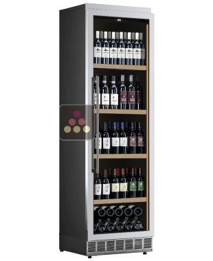Wine service or preservation cabinet - Stainless steel cladding - Vertical bottles CALICE