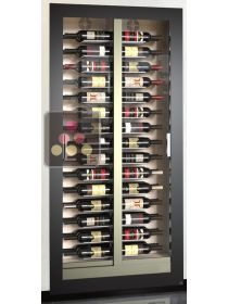 Built-in wine cabinet - Flat frame - Horizontal bottles - 38cm deep CALICE DESIGN