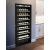Built-in single temperature wine ageing or service cabinet - Full Glass door - Inclined bottles